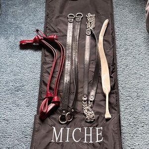 Miche handles and storage bag for shells